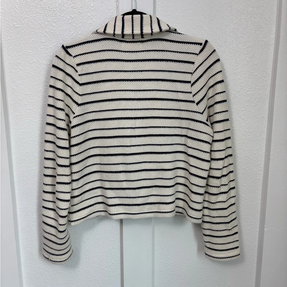 Madewell Navy and Cream Striped Knit - Picture 9 of 16